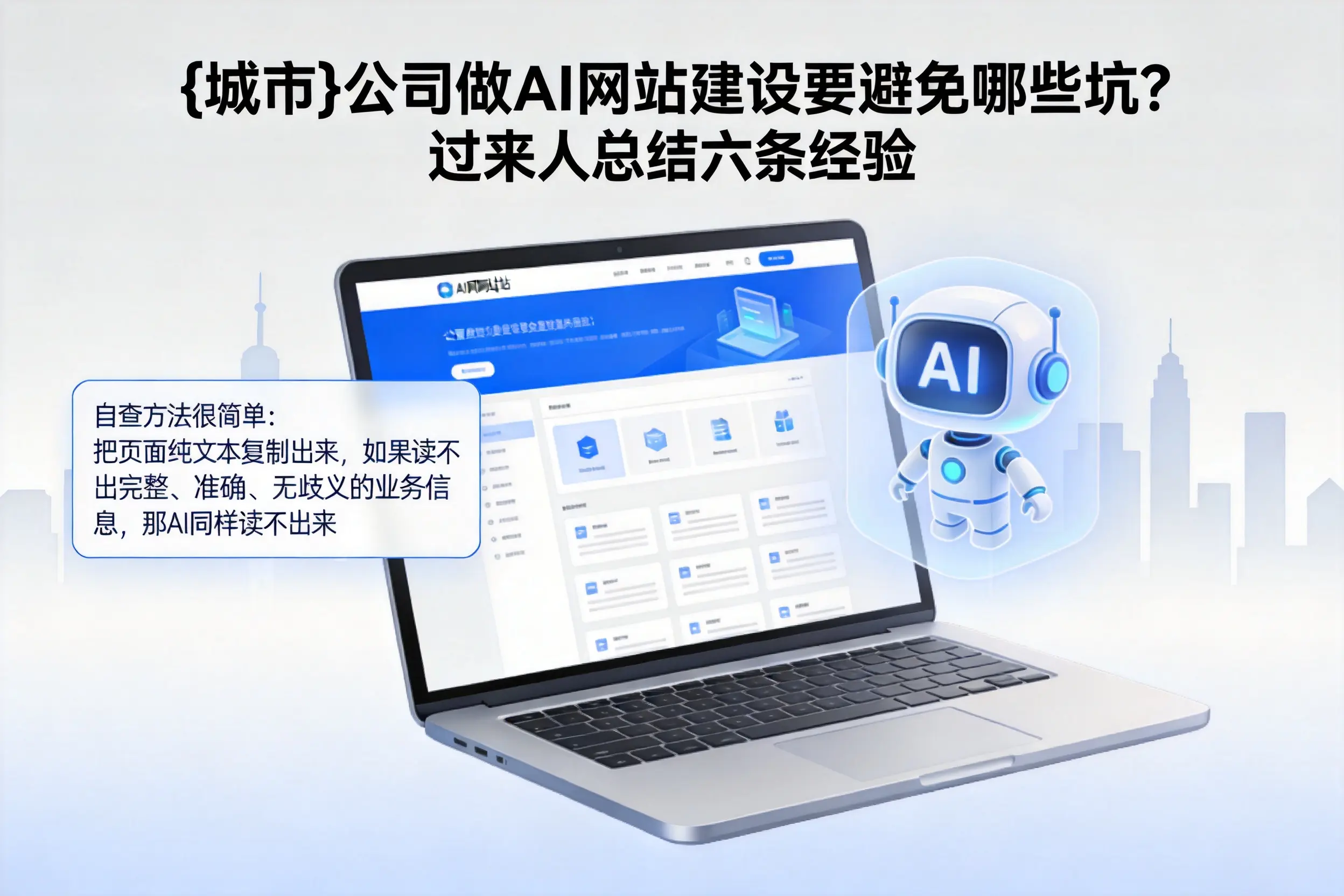 平凉公司做AI网站建设要避免哪些坑?过来人总结六条经验