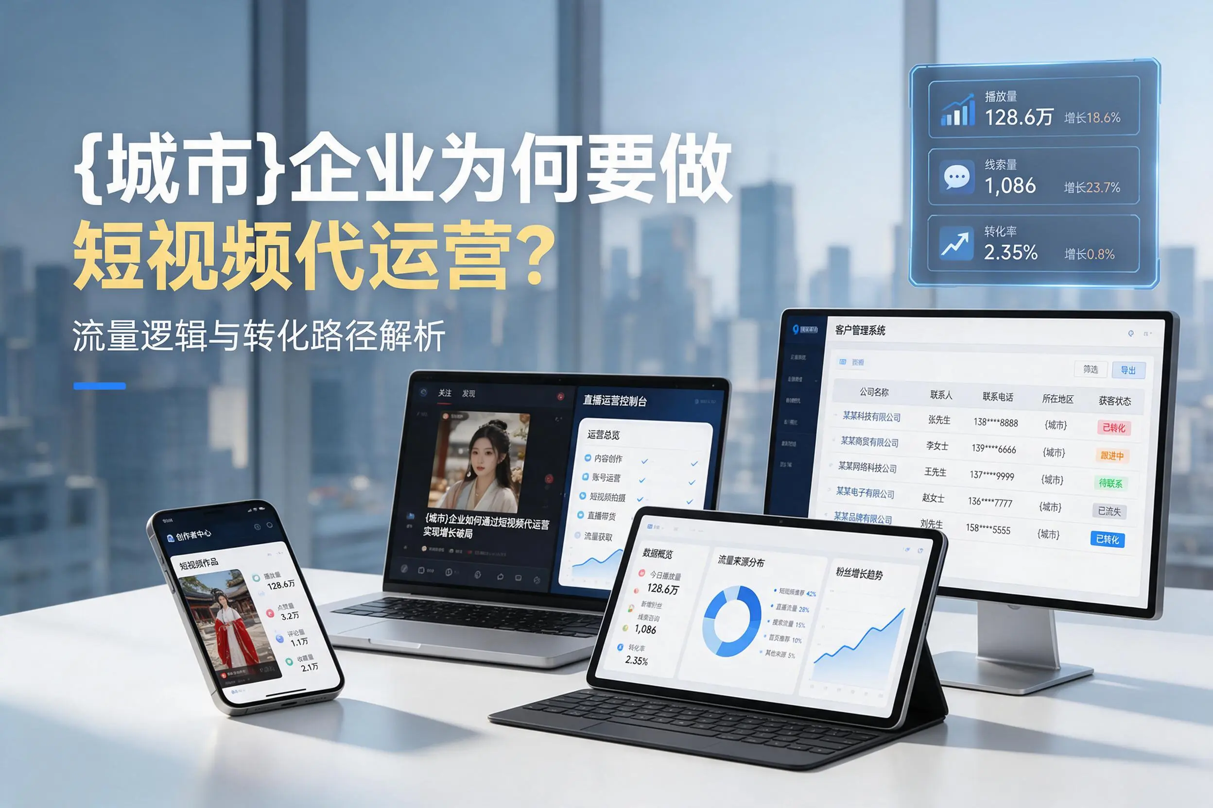平凉企业为何要做短视频代运营?流量逻辑与转化路径解析