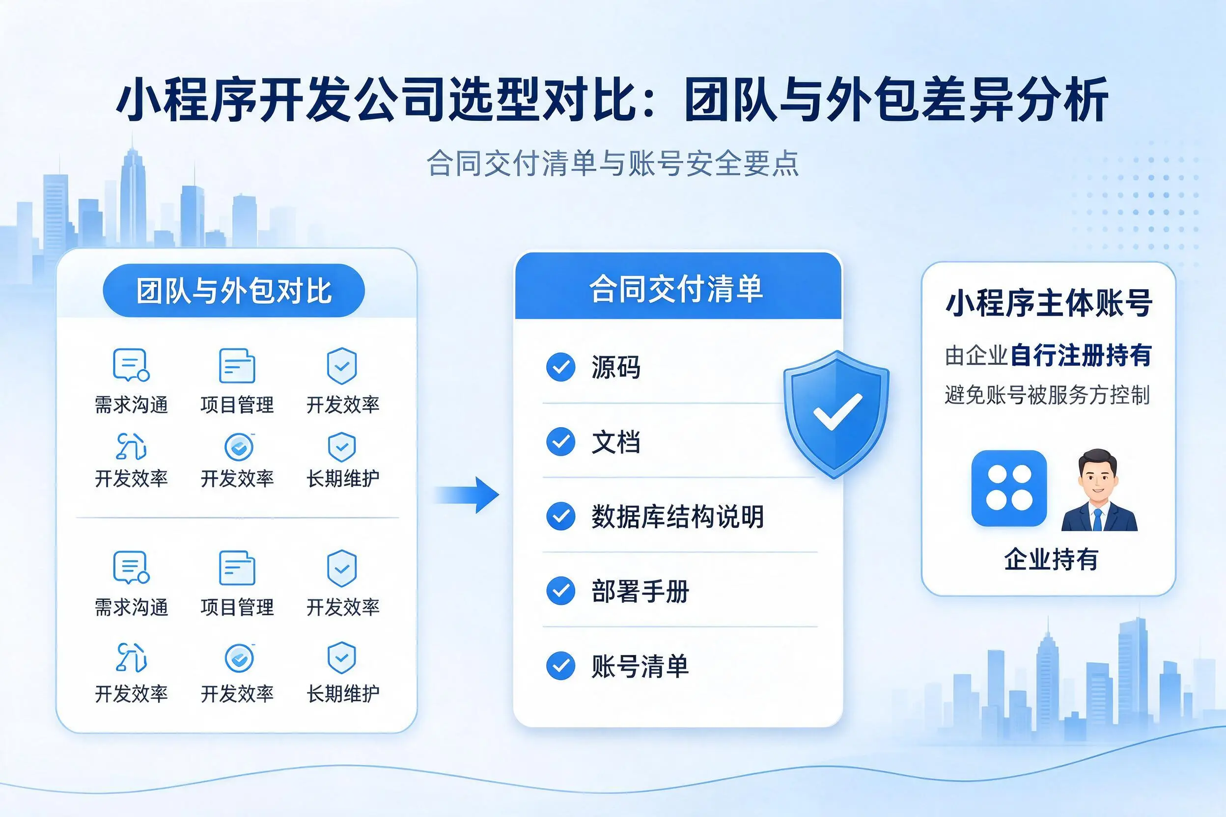 平凉小程序开发公司选型对比：团队与外包差异分析