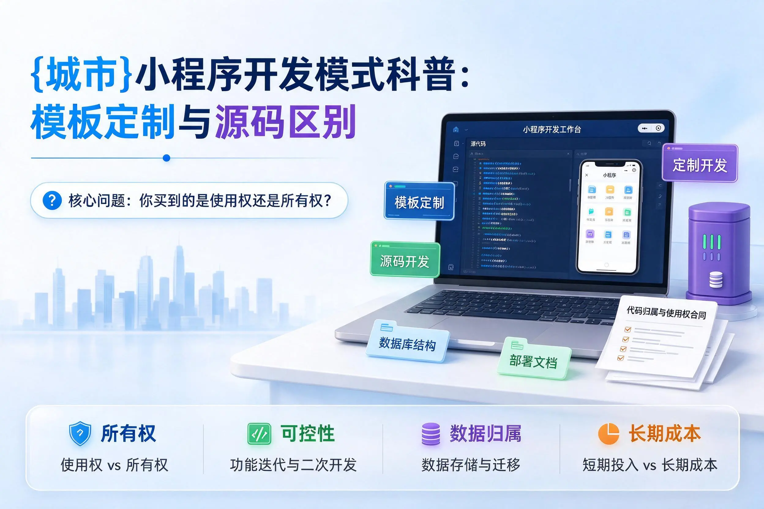 平凉小程序开发模式科普：模板定制与源码区别