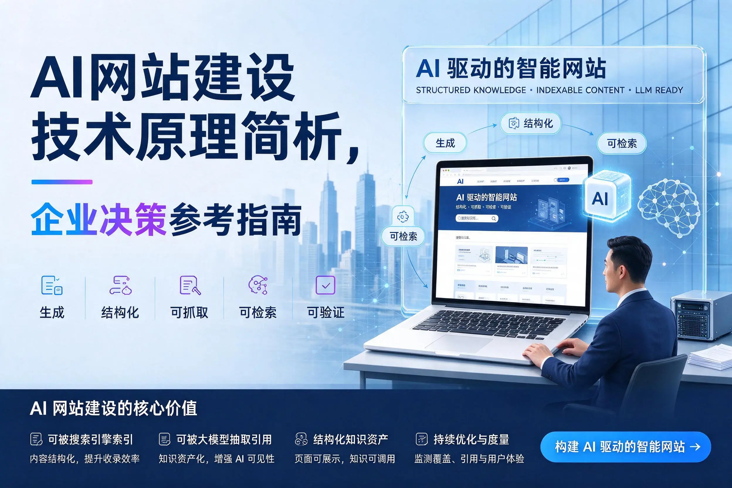 AI网站建设技术原理简析,平凉企业决策参考指南