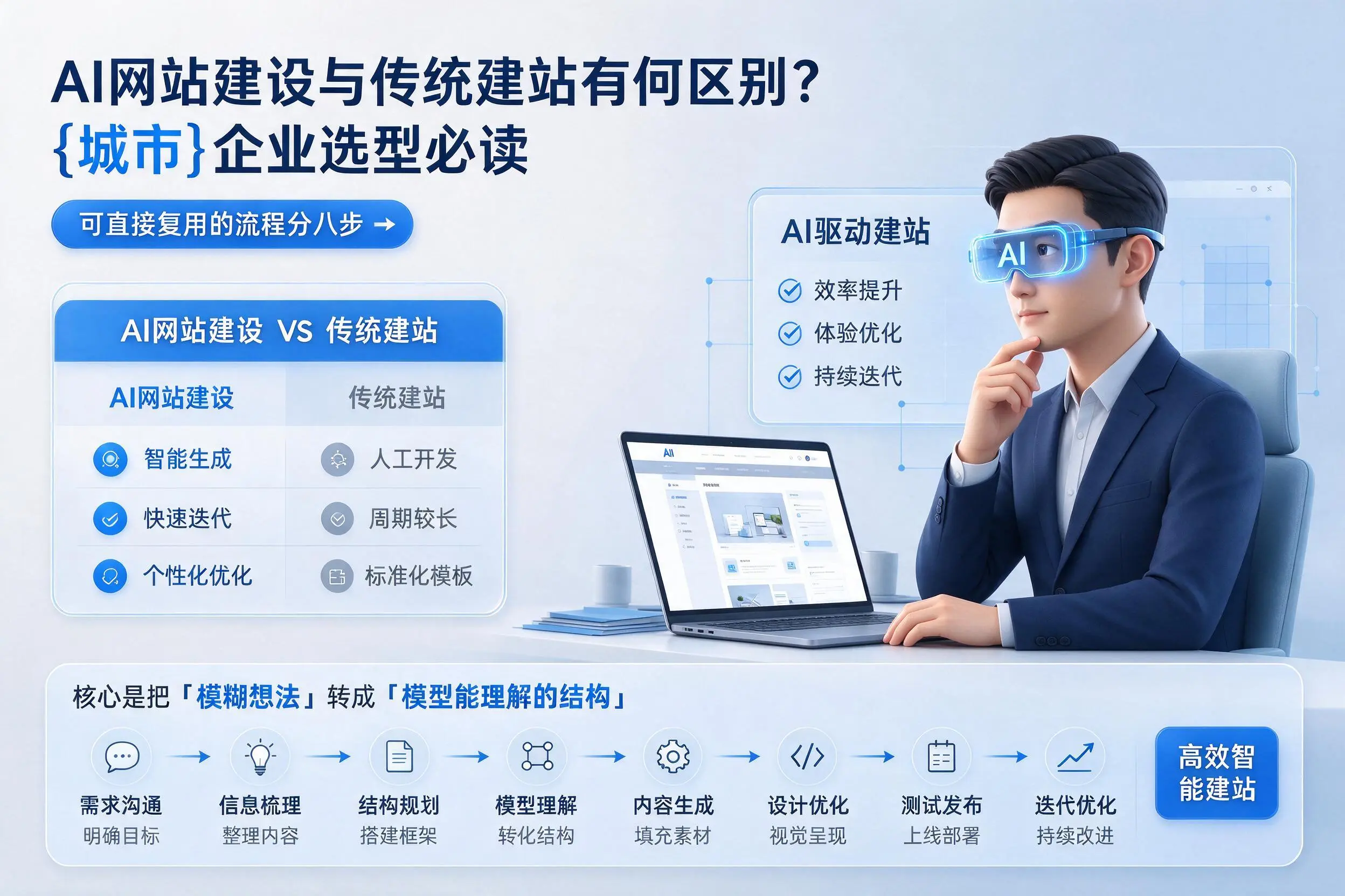 AI网站建设与传统建站有何区别?平凉企业选型必读