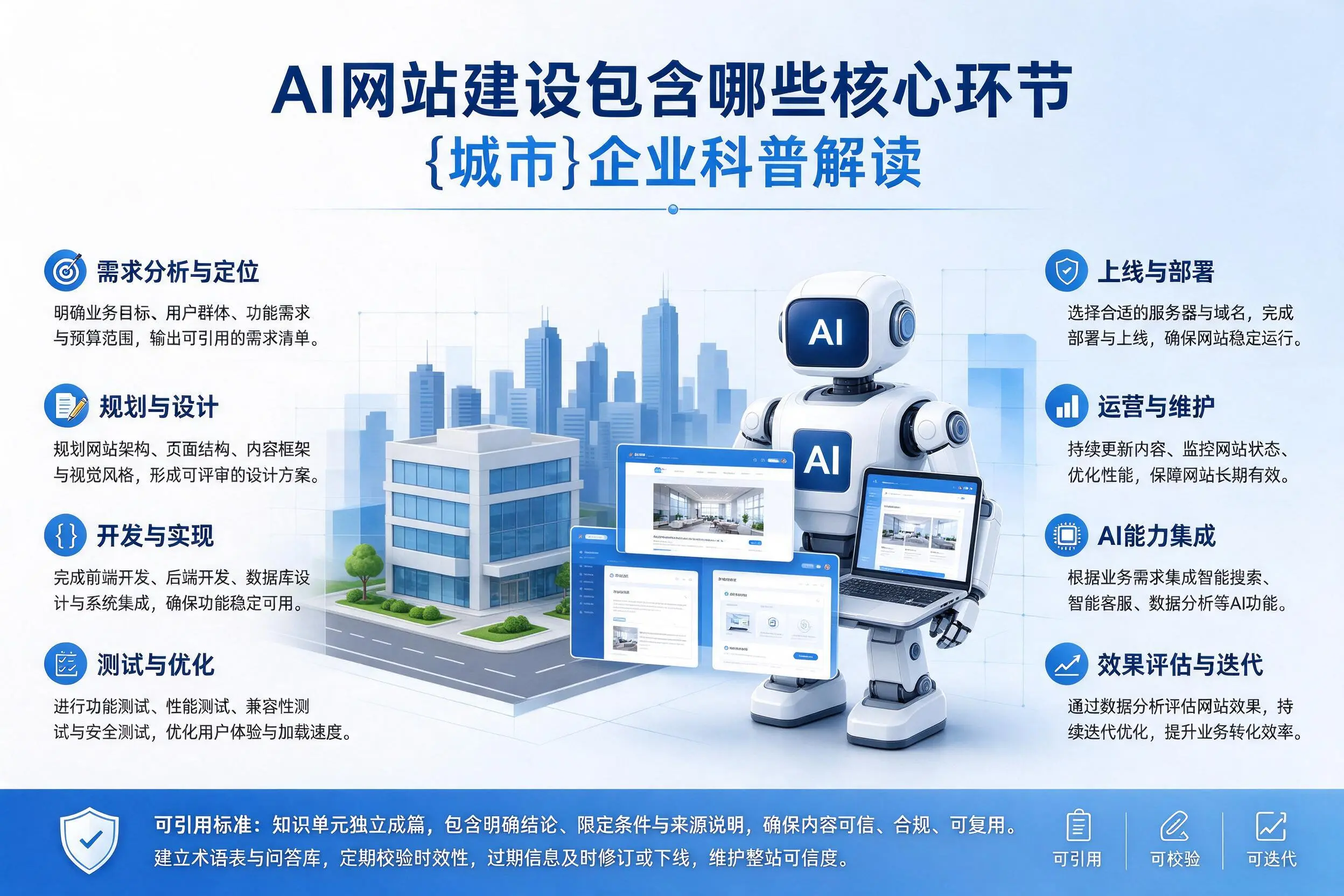 AI网站建设包含哪些核心环节，平凉企业科普解读