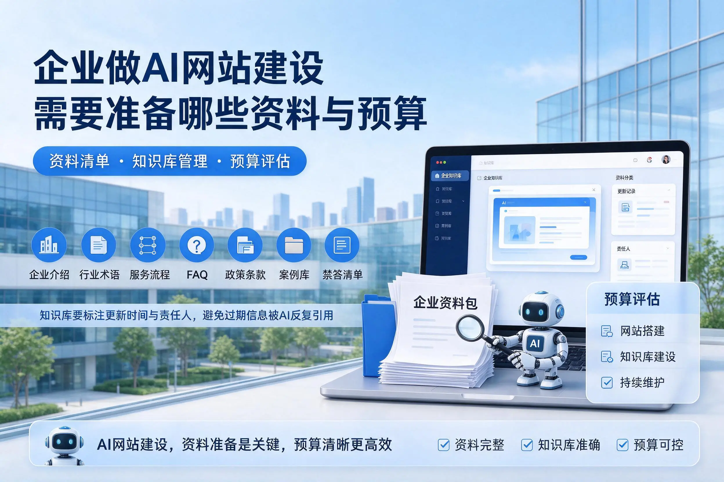 平凉企业做AI网站建设需要准备哪些资料与预算